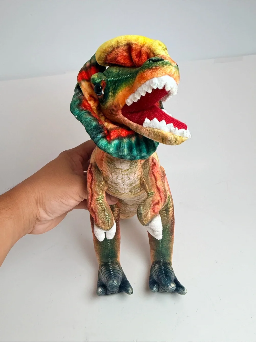 Dilophosaurus Dinosaur Plush Stuffed Animal Multicolor Medium 14-24 Inch P12.